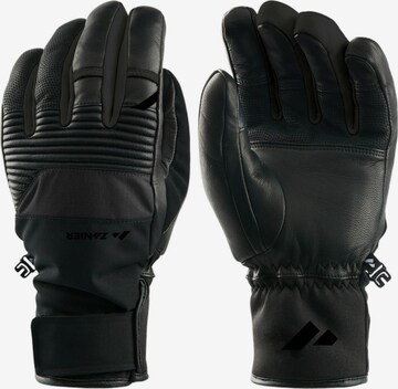 Zanier Full Finger Gloves 'GUIDE' in Black: front