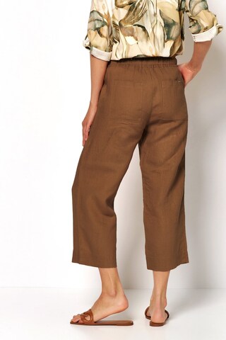 TONI Wide Leg Hose in Braun