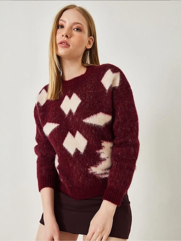 Bianco Lucci Pullover in Rot: Vorderseite