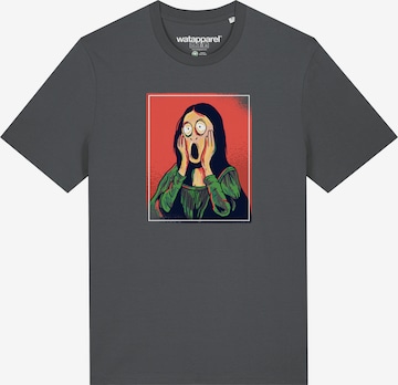 Watapparel Shirt ' Mona Lisa Scream ' in Grey: front
