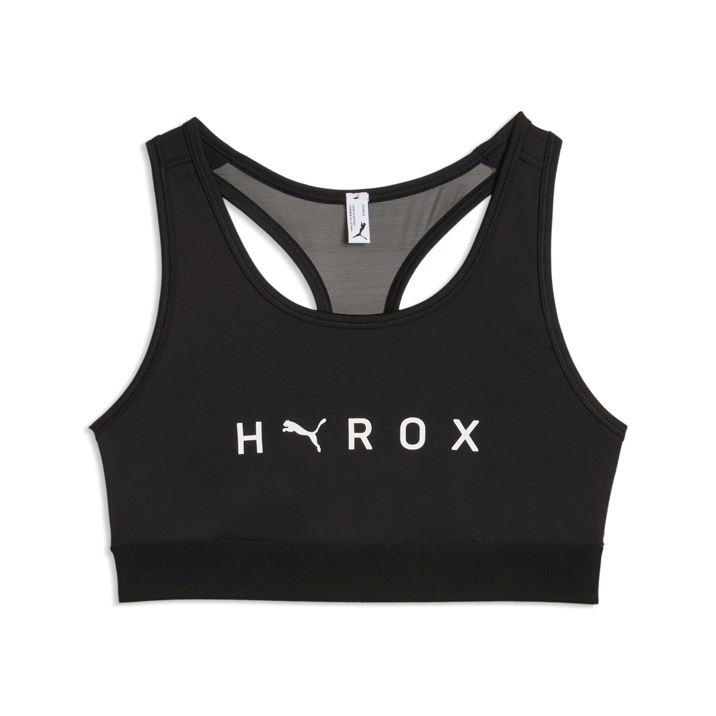 PUMA Bustier Sport-BH 'Puma x Hyrox' in Schwarz: Vorderseite