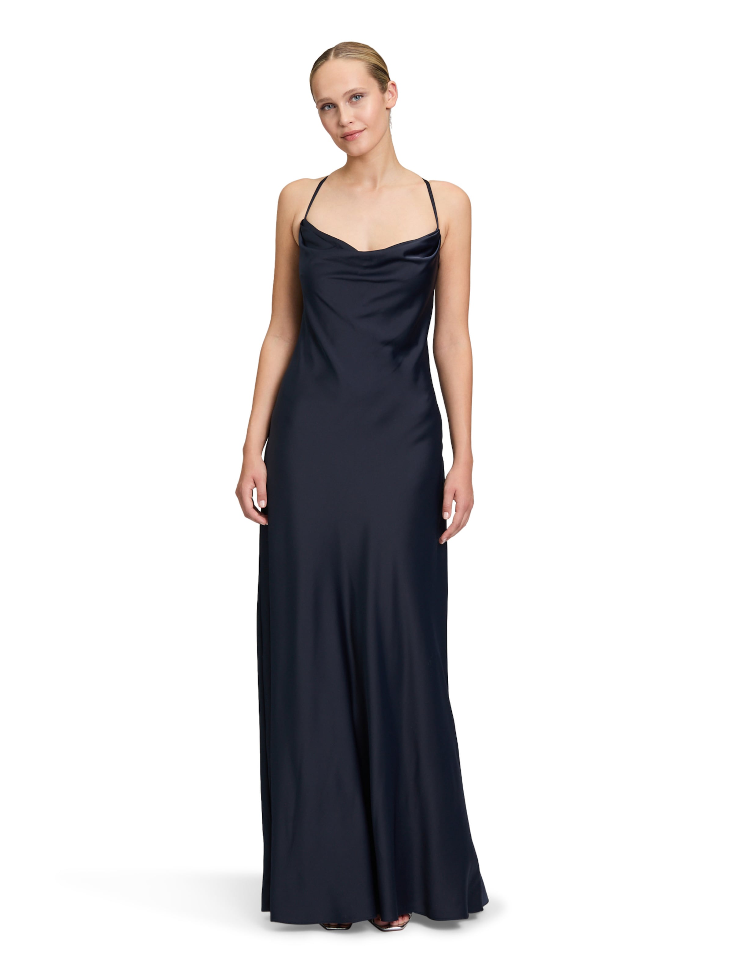 Robe de soirée Vera Mont en bleu : devant