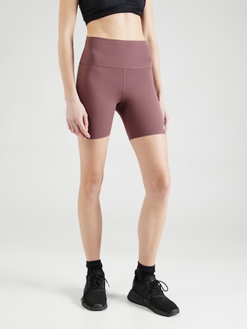 new balance Skinny Sportovní kalhoty 'Essentials Harmony' – hnědá: přední strana