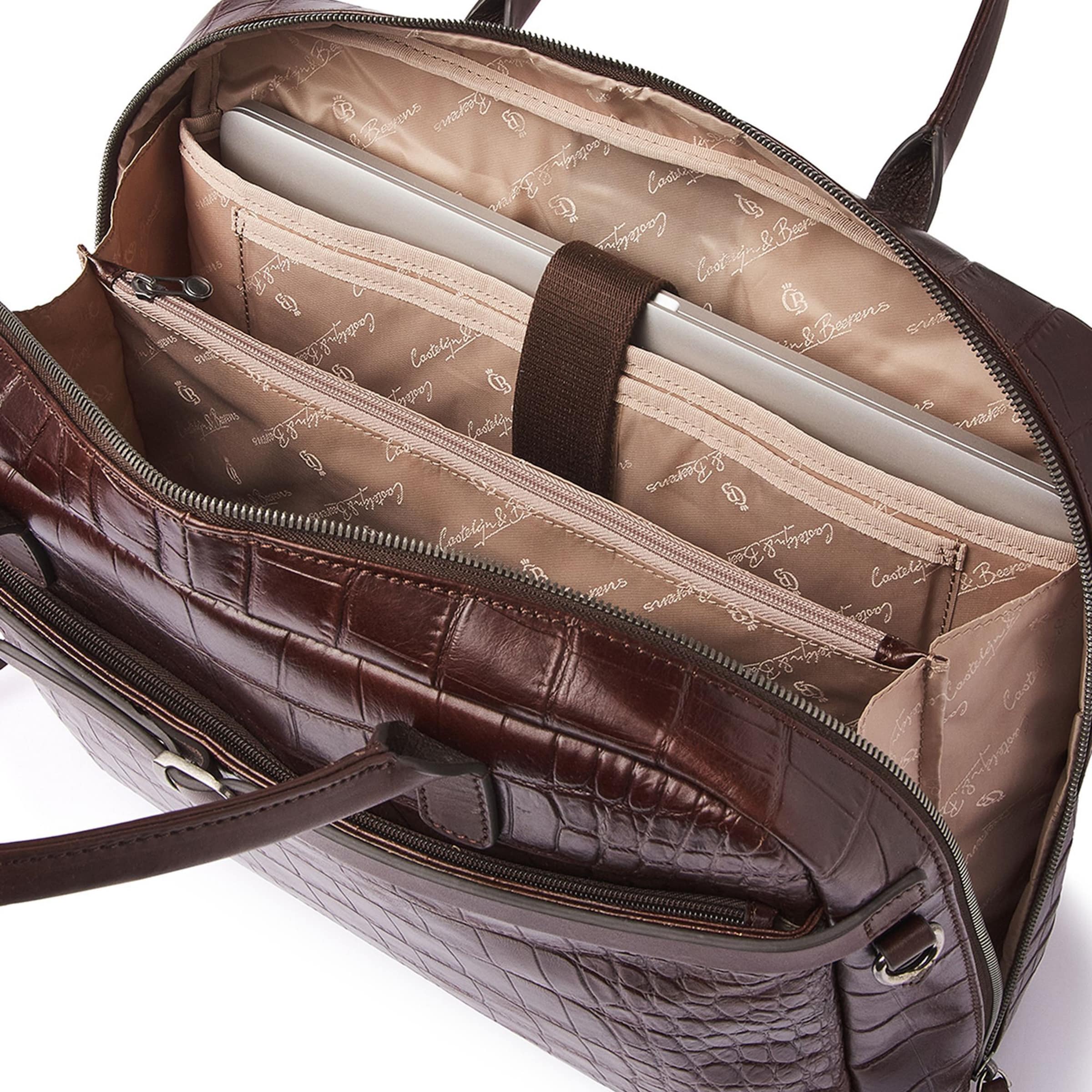 Borsa portadocumenti 'Lisa' di Castelijn & Beerens in marrone