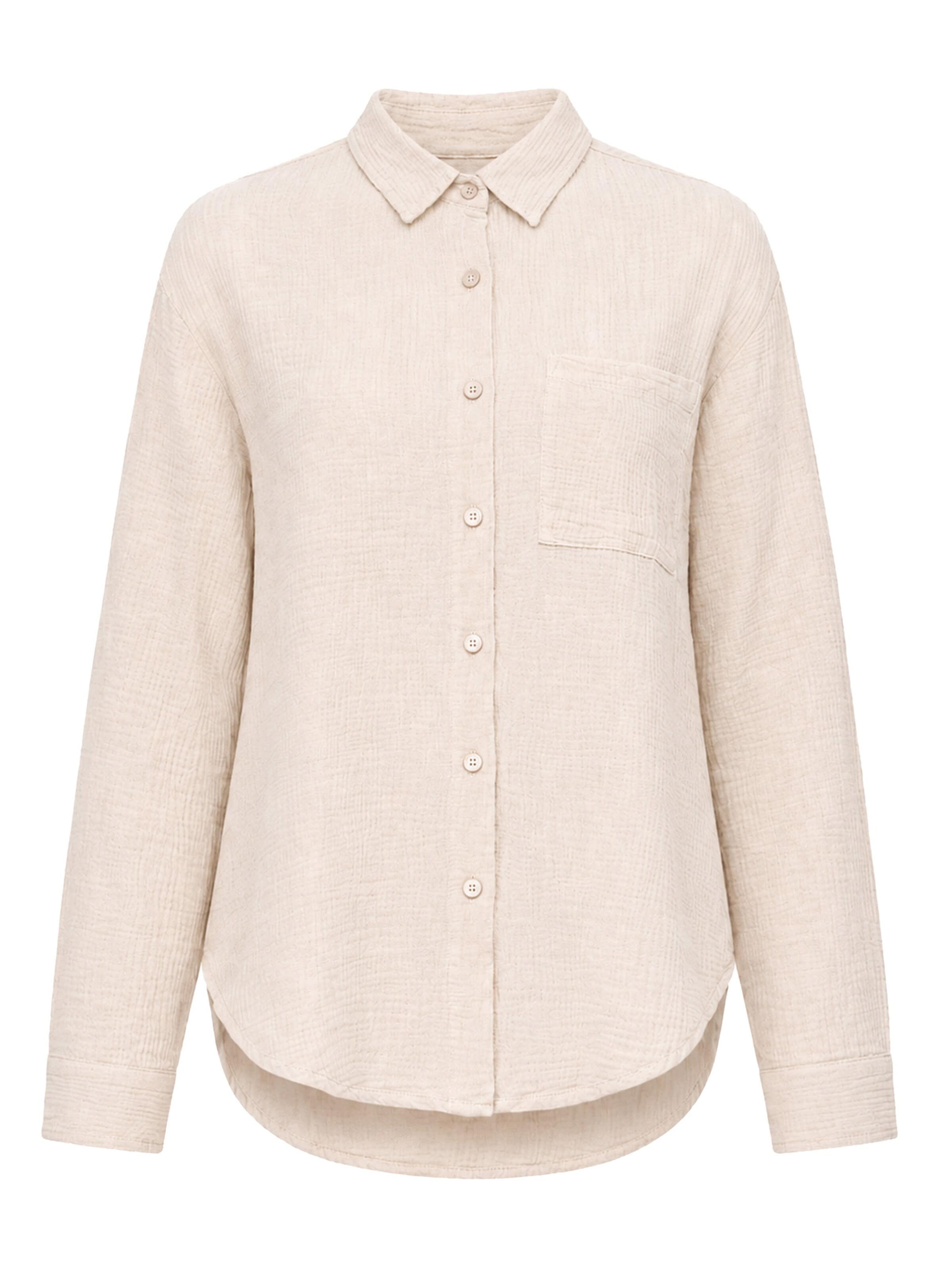 SASSYCLASSY Blouse in Beige: front