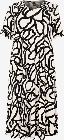 Yoek Dress in Beige: front