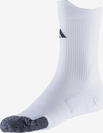 ADIDAS PERFORMANCE Athletic Socks in White: front