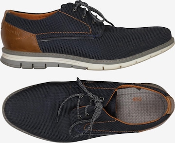 bugatti Halbschuh 43 in Blau: Vorderseite