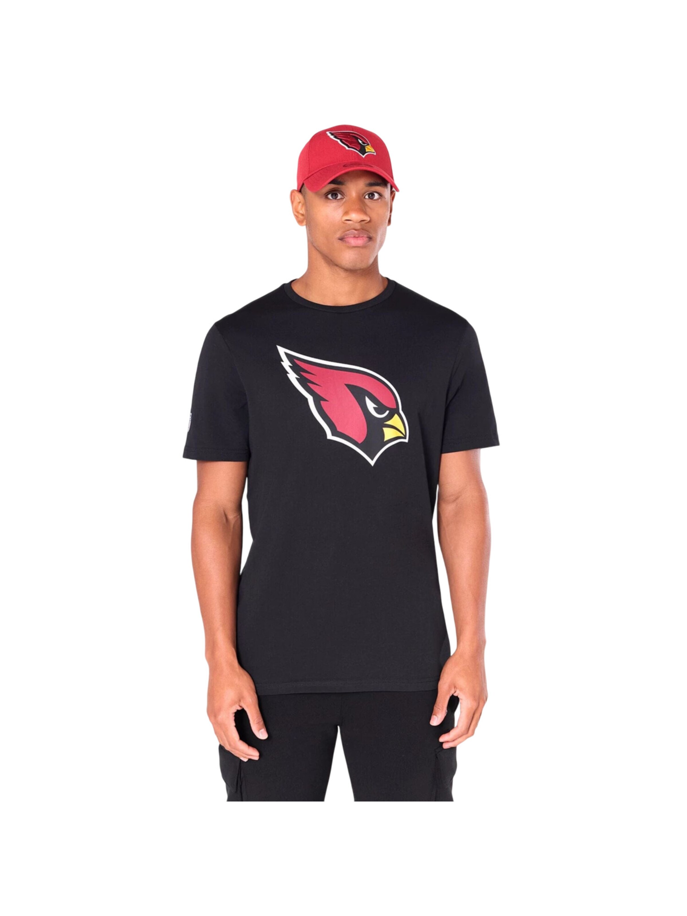 NEW ERA Shirt 'NFL Arizona Cardinals Logo' in Black: front