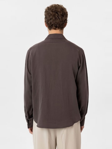 Coupe regular Chemise 'Aland' Antioch en marron