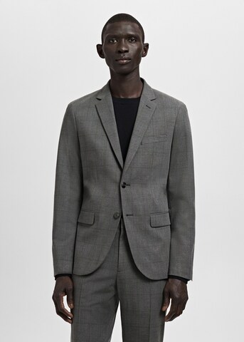 MANGO MAN Slim fit Business Blazer 'Paris' in Grey