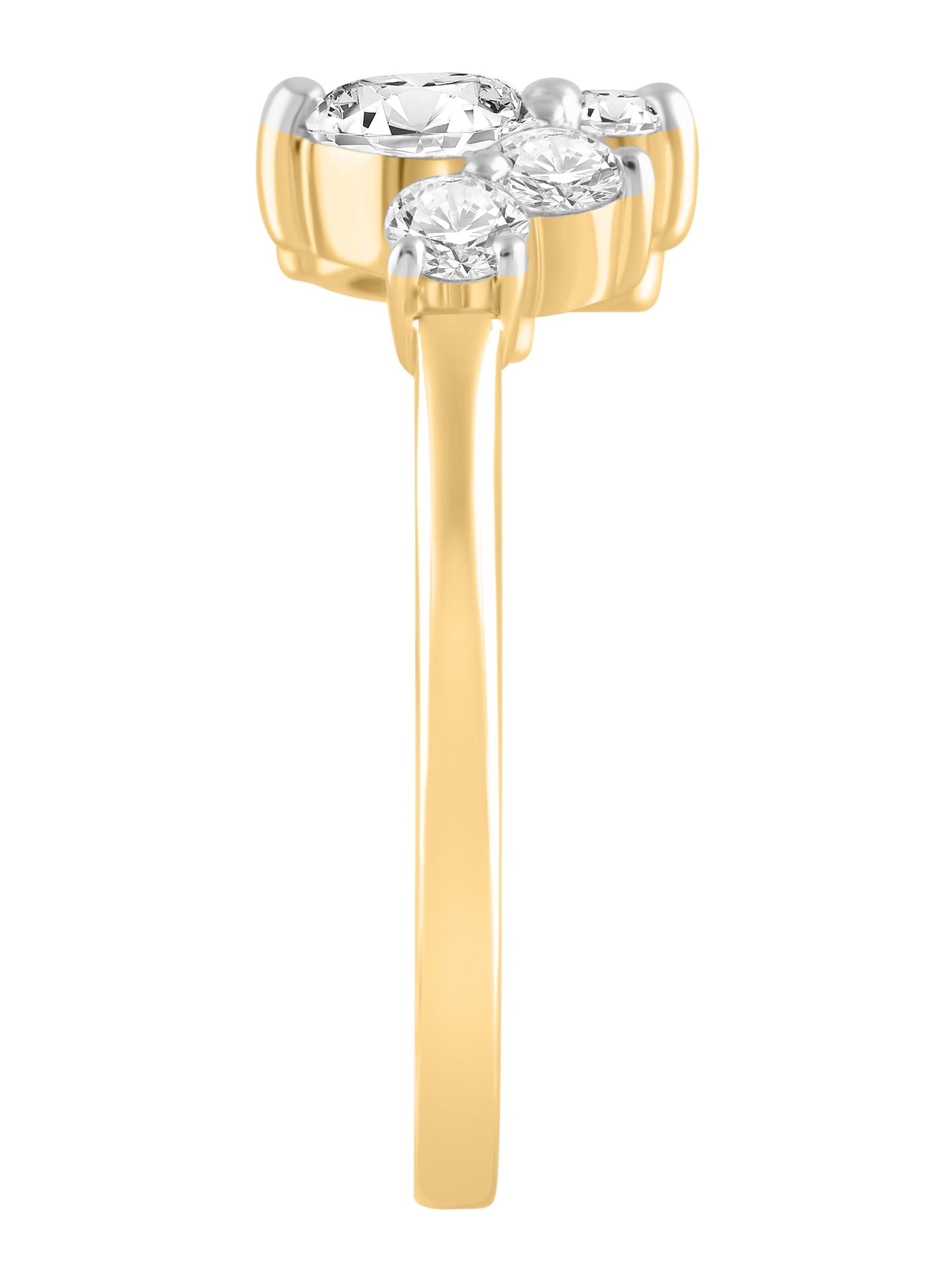 Bague 'Ring aus 375 Gelbgold mit Lab Grown Diamant' ETHISHER DIAMANTEN en or