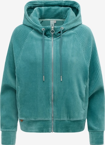 Ragwear Sweatvest 'Corduly' in Groen: voorkant