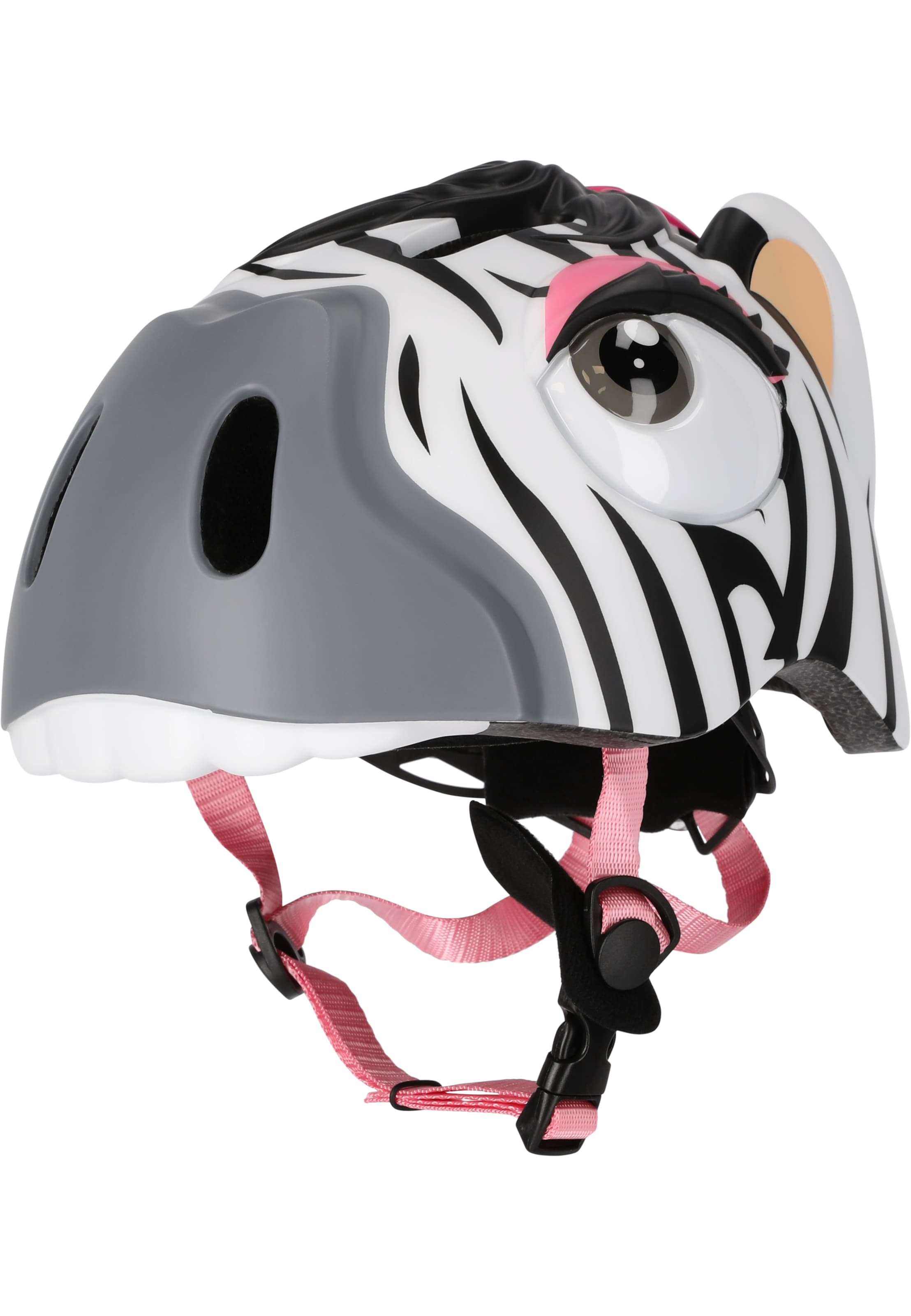Crazy Safety Helmet 'Zebra' in White: front