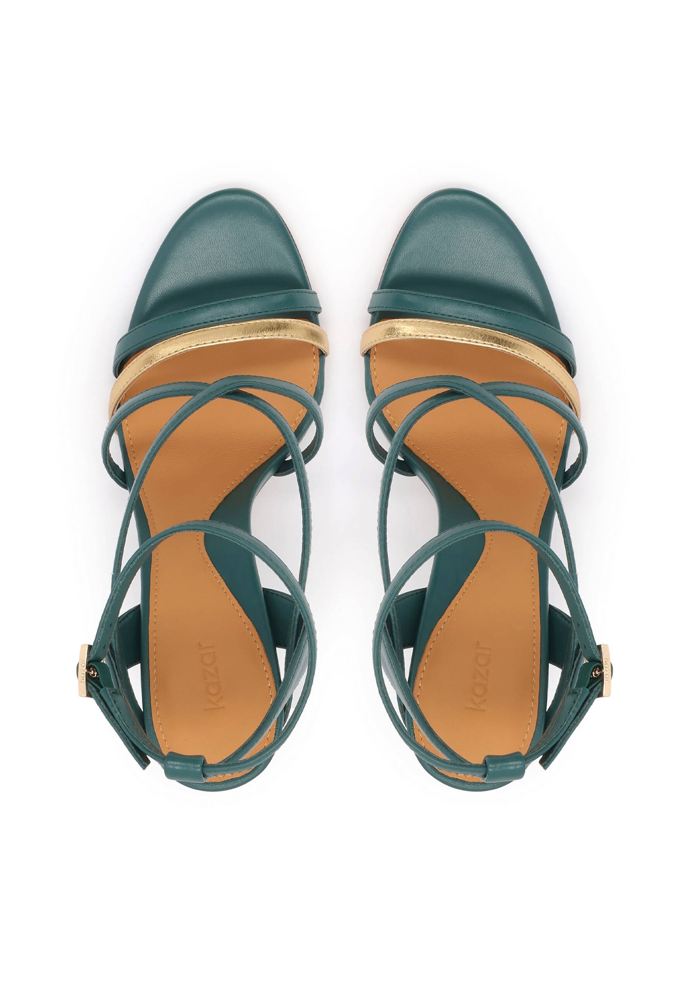 Sandales à lanières Kazar en vert