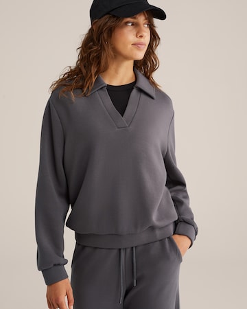 WE Fashion Свитшот в Серый: спереди