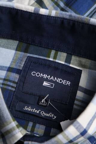 Commander Button Up Shirt in XL in Blue