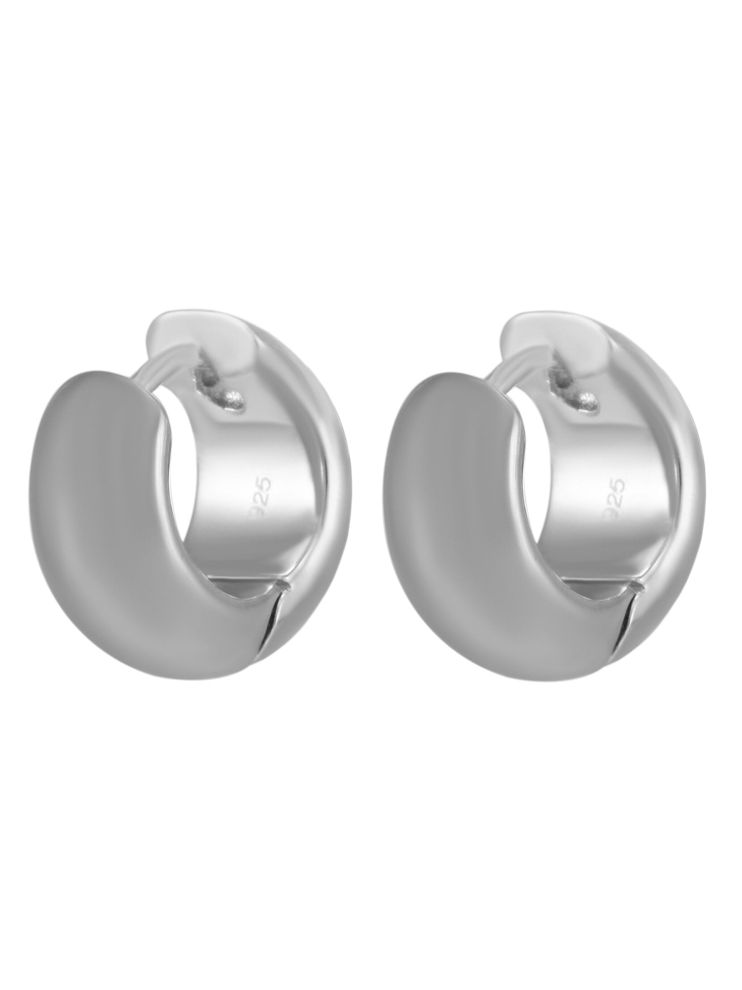 Akzent Earrings '"Fine" aus 925 Sterlingsilber, rhodiniert, langlebig' in Silver: front