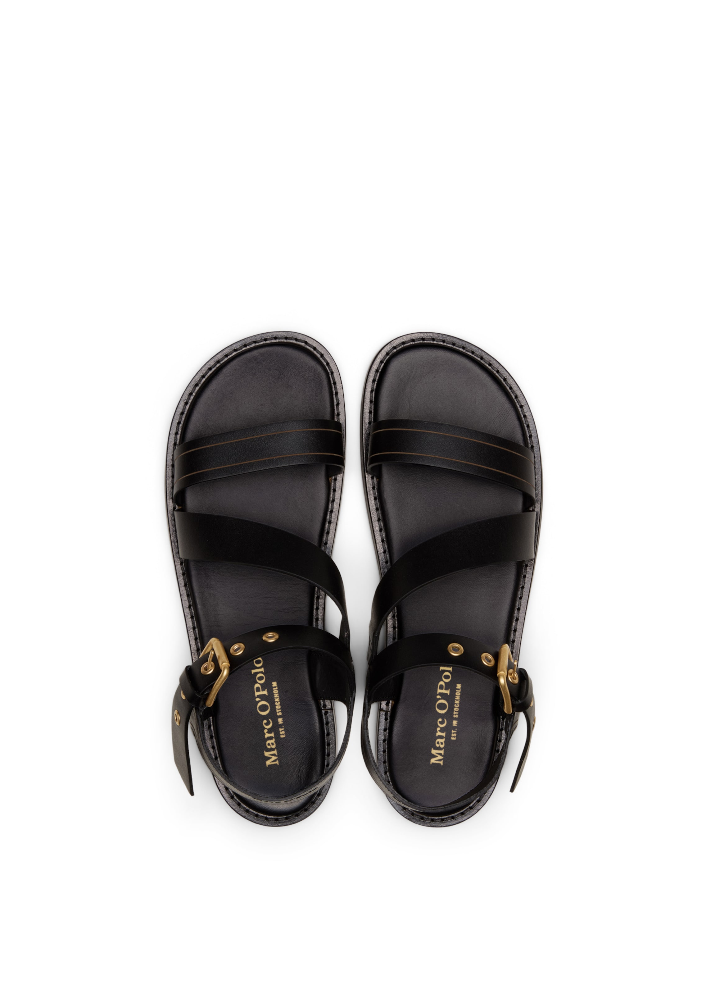 Marc O'Polo Strap sandal 'Stina' in Black