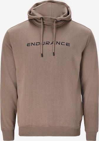 ENDURANCE Athletic Sweatshirt in Brown: front