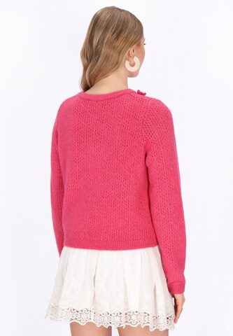 IZIA - Casaco de malha em rosa