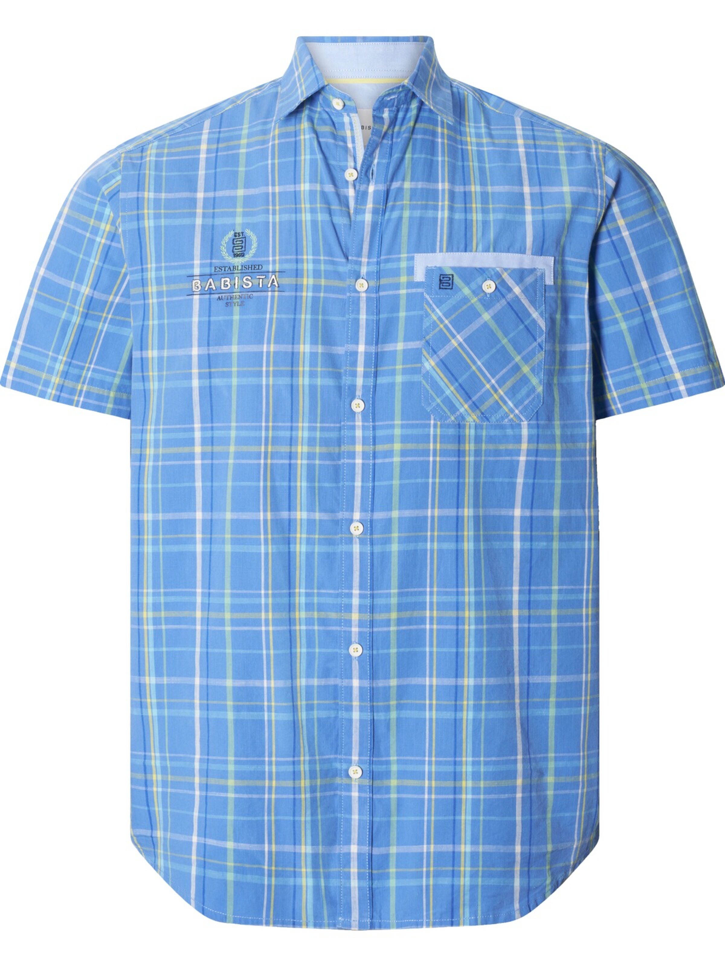 BABISTA Regular fit Button Up Shirt 'Valaldo' in Blue: front
