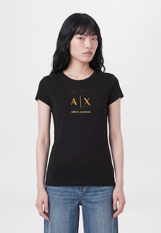 ARMANI EXCHANGE Póló - fekete: elől