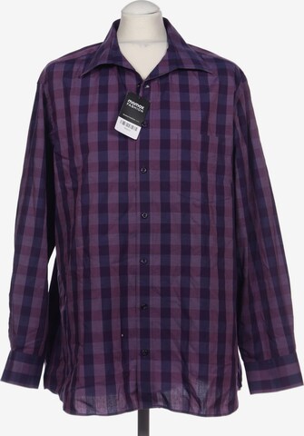 Walbusch Button Up Shirt in M in Purple: front