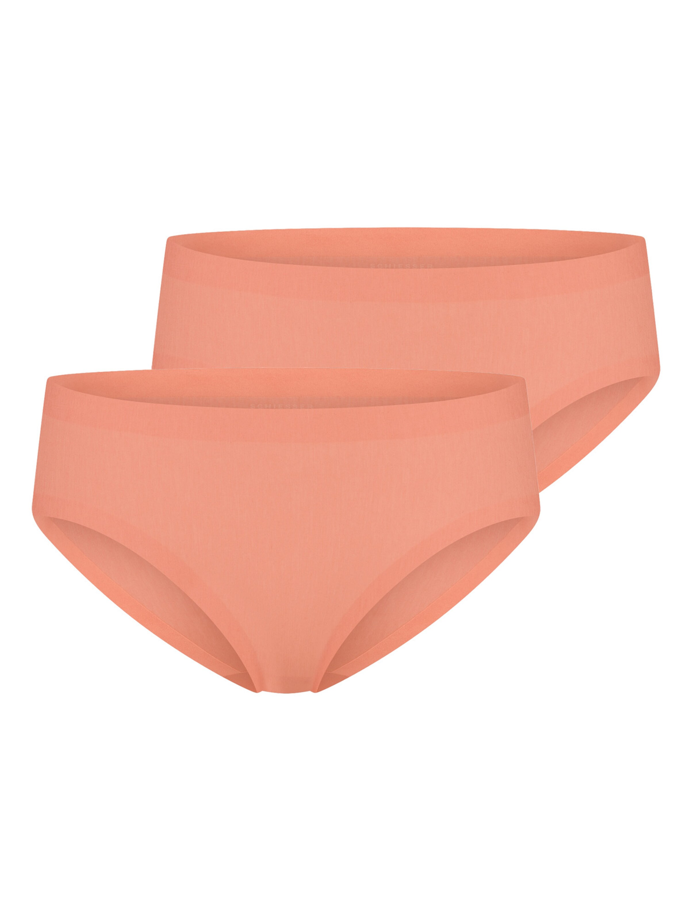 SCHIESSER - Braga ' Invisible Cotton ' en naranja: frente