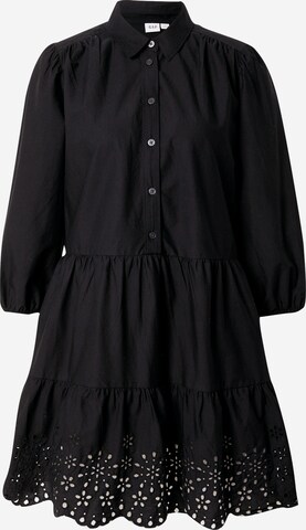 GAP - Vestido camisero en negro: frente