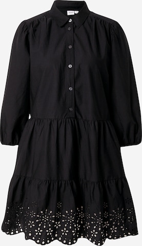 GAP Košilové šaty – černá: přední strana
