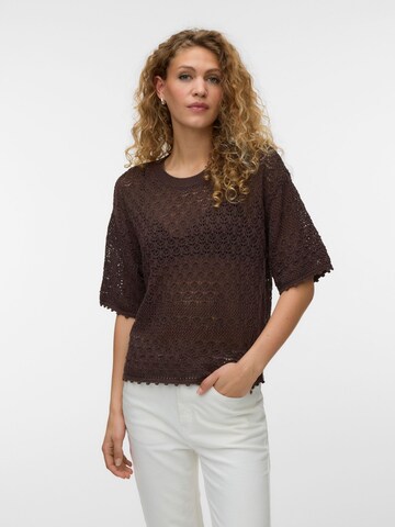Pull-over 'VMManila' VERO MODA en marron : devant