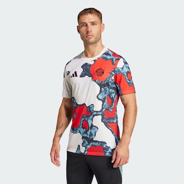 T-Shirt fonctionnel 'FCB Pre-Match 24-25' ADIDAS PERFORMANCE en rouge : devant