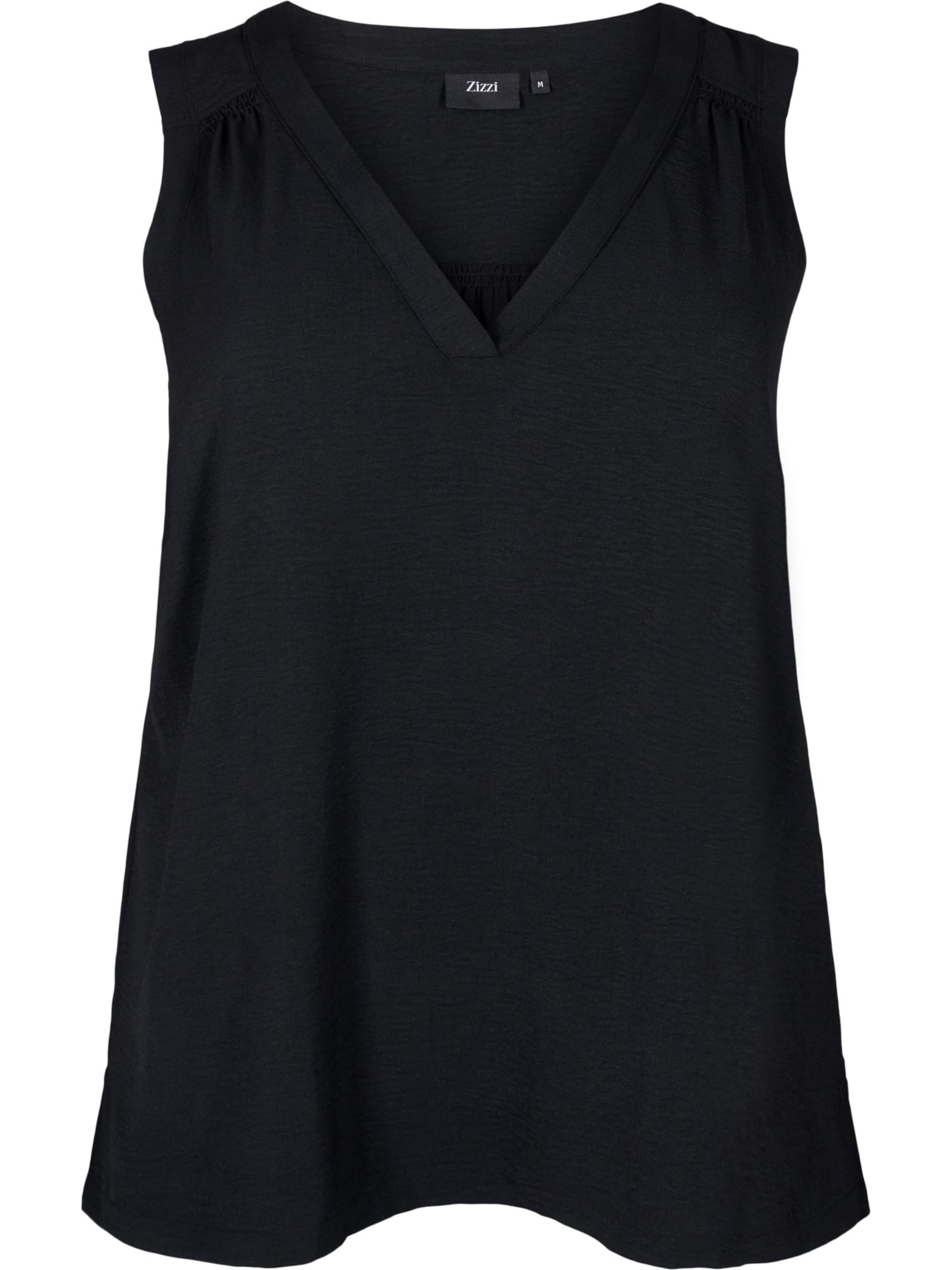 Zizzi Top 'MFIKKA' in Black: front
