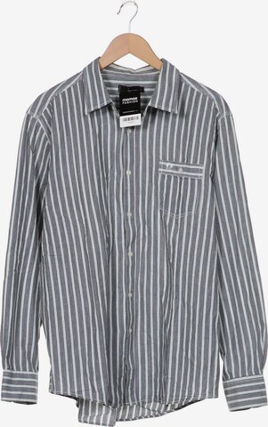 PIONEER Button Up Shirt in XXL in Black: front