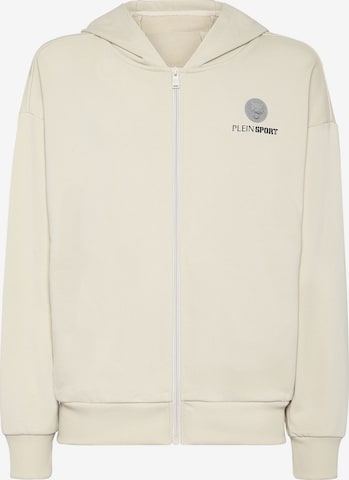 Plein Sport - Casaco em moletão 'Scratch' em bege: frente