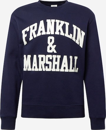 FRANKLIN & MARSHALL Sweatshirt in Blauw: voorkant