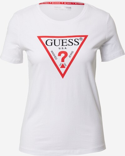 GUESS T-Krekls, krāsa - meloņu / melns / gandrīz balts, Preces skats