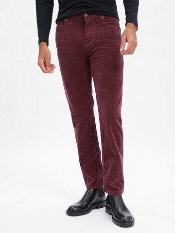 Nils Sundström Pants ' Aiden ' in Purple: front