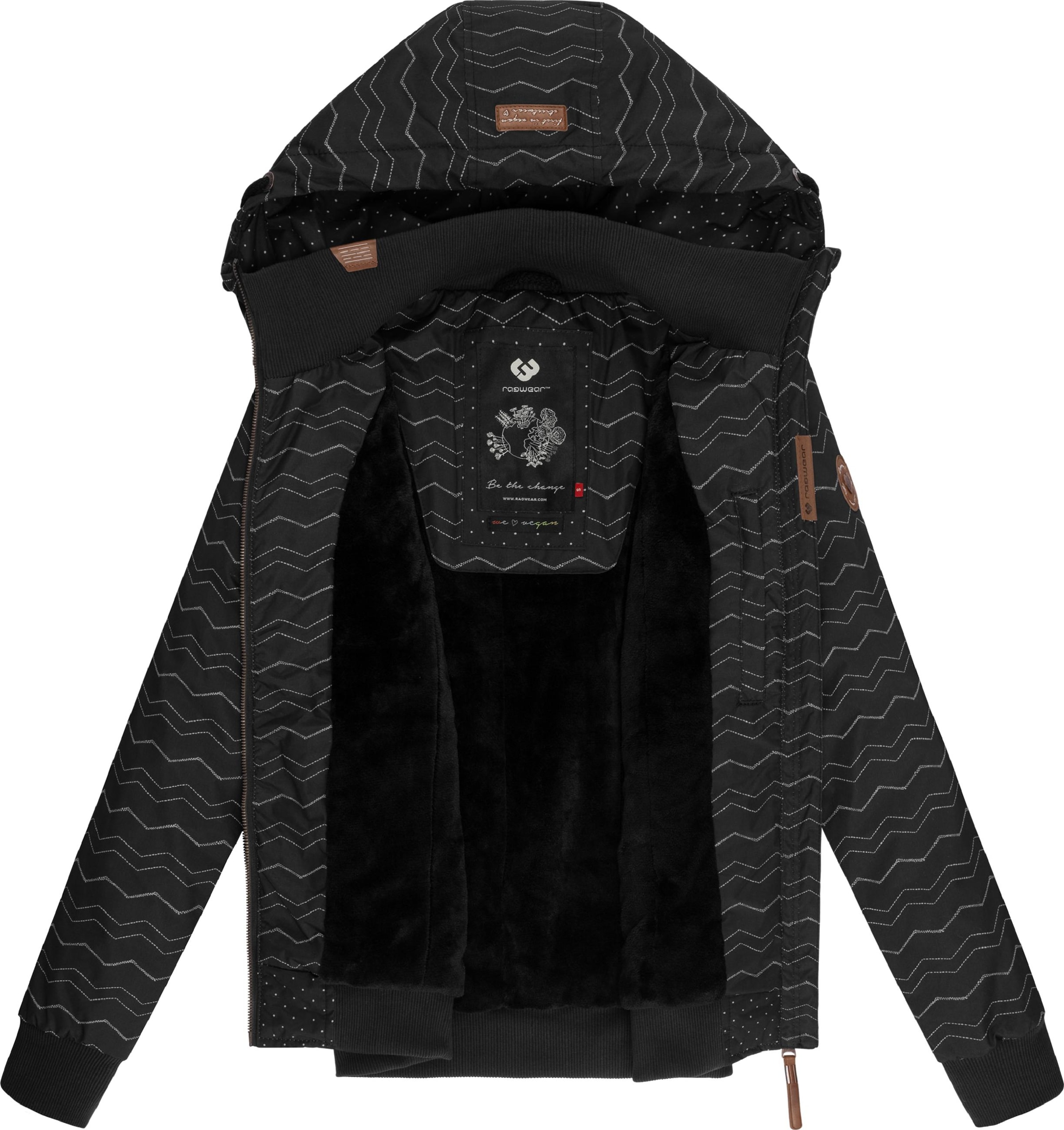 Ragwear Jacke 'Nuggie' in Schwarz