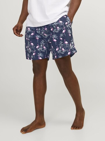 Shorts de bain 'JJFIJIPLS' Jack & Jones Plus en bleu