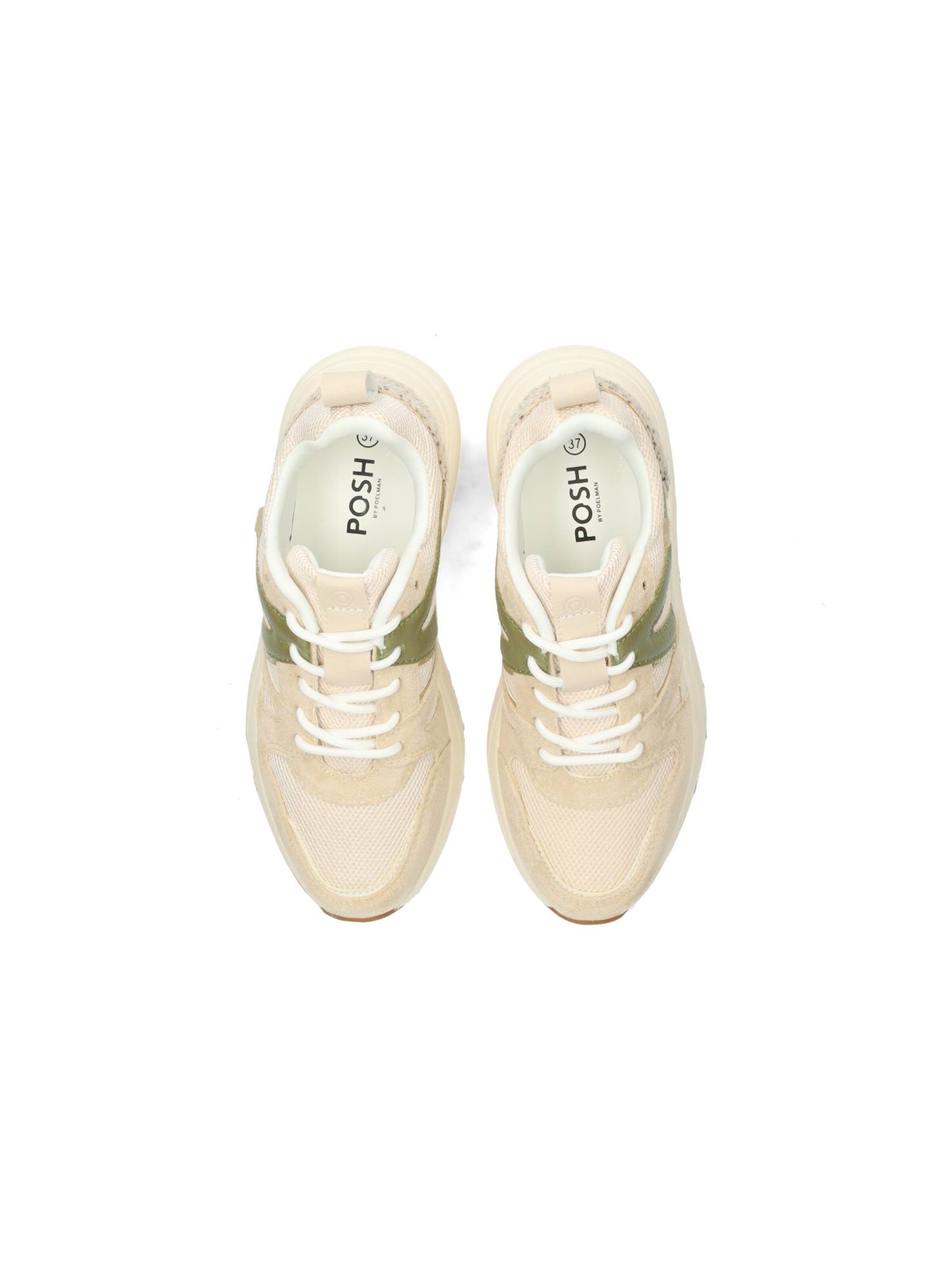 Baskets basses 'Carocel' POSH by Poelman en beige