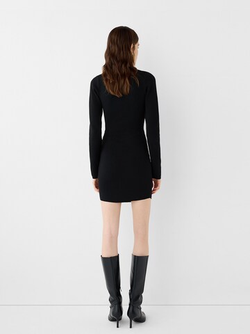 Bershka Knit dress in Black