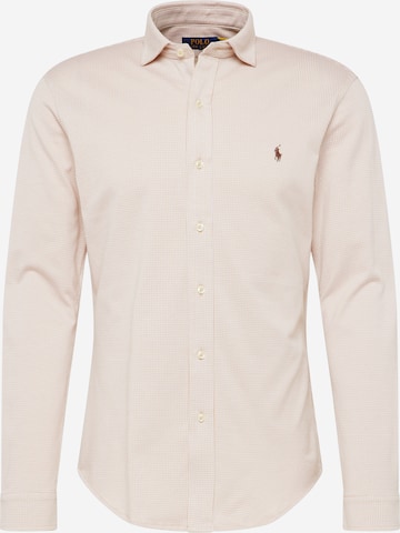 Polo Ralph Lauren Regular fit Button Up Shirt in Beige: front