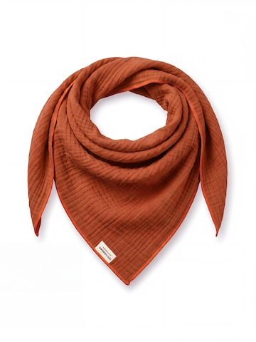 wundabaa Scarf 'mus 130x130x180' in Brown: front