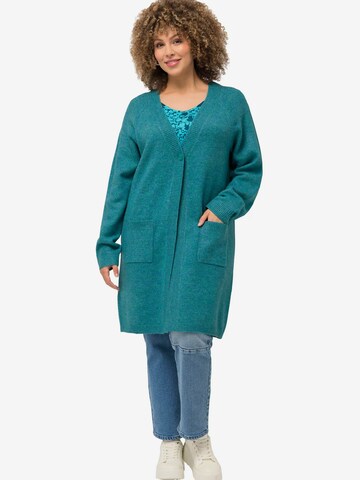 Ulla Popken Strickjacke in Blau