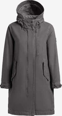 Parka mi-saison 'Freya' khujo en gris : devant