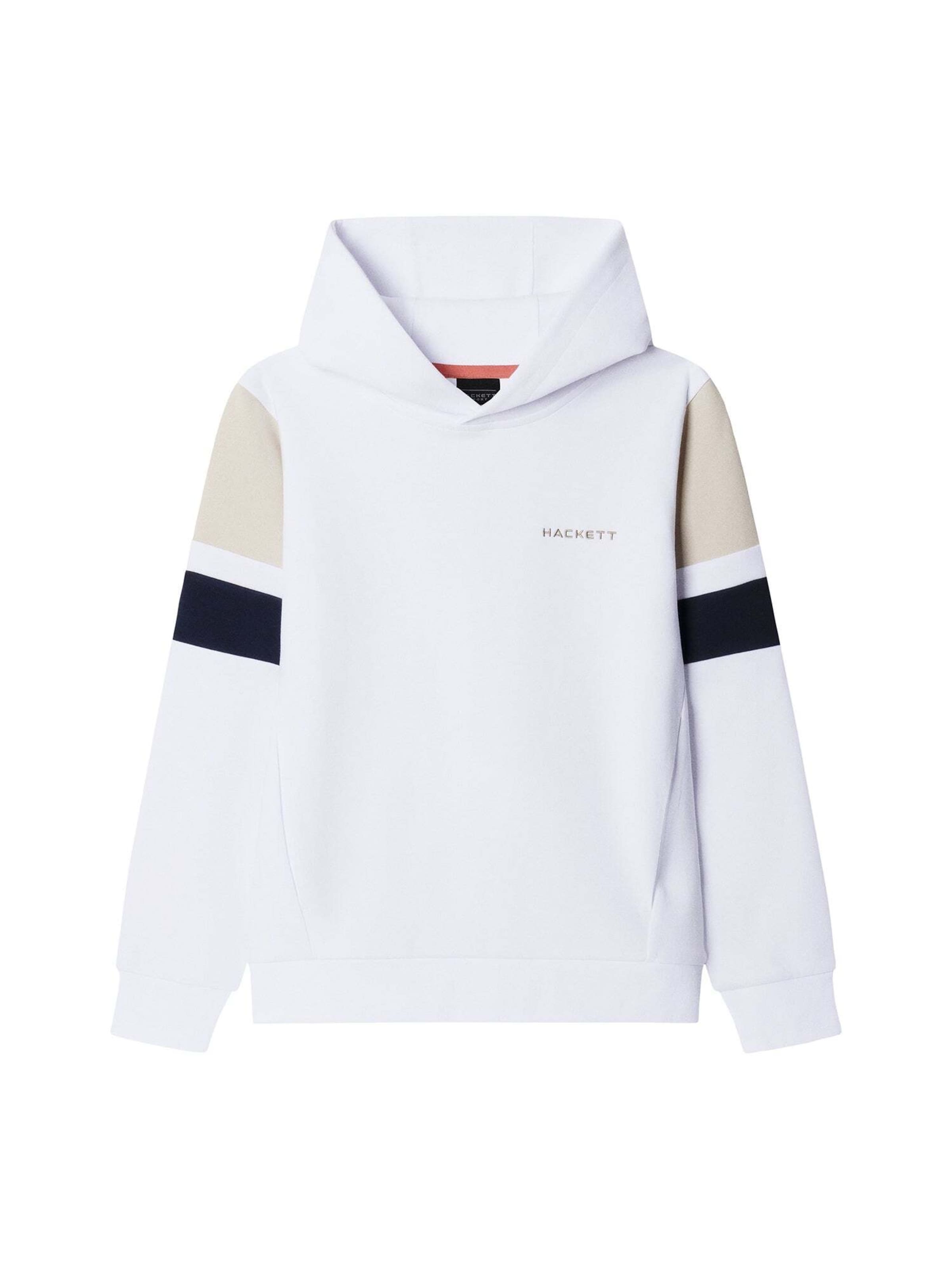 Sweat Hackett London en blanc : devant