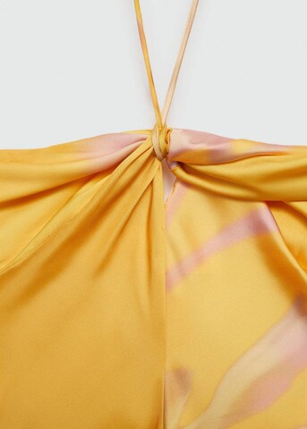 MANGO Evening Dress 'Estela' in Yellow