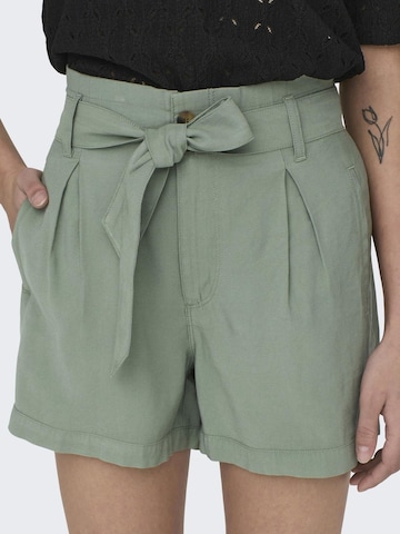 ONLY Loose fit Pleat-Front Pants 'Aris' in Green